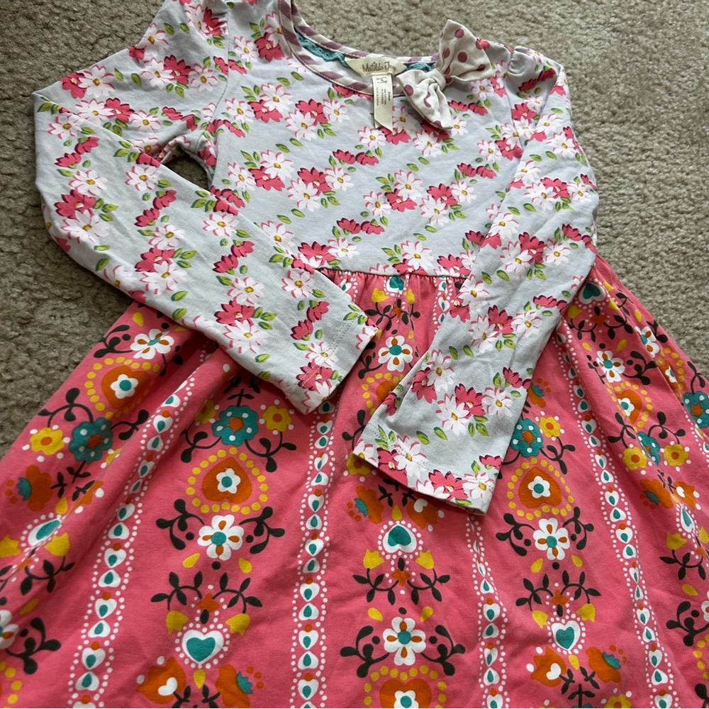 Matilda Jane floral mixed patterns long sleeve dress - Picture 2 of 6